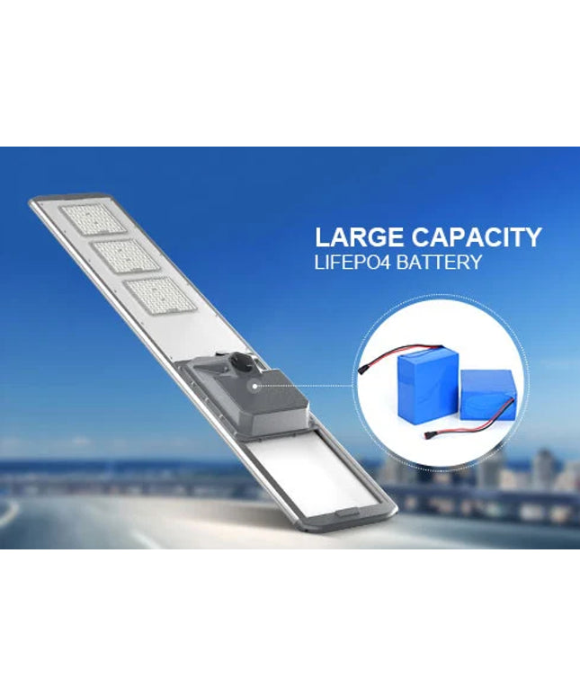 Réverbère LED solaire intégré tout en un (AN-SLV)