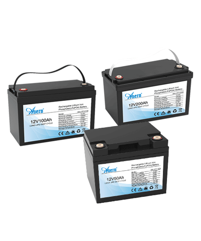 Batterie AN LFP 12,8V Lithium 50Ah - 100Ah - 200Ah