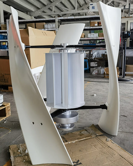 Eolienne à axe vertical pour générateur à usage domestique