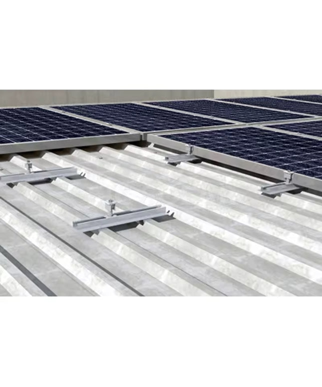 Mini Rail en aluminium de support de panneau solaire de toit en métal pour le montage de système de support de montage de panneau solaire