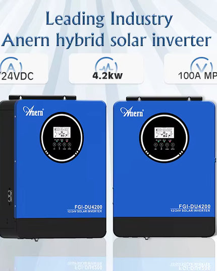 Onduleur-ANERN 4200 W  12 V 24 V avec double tension de charge