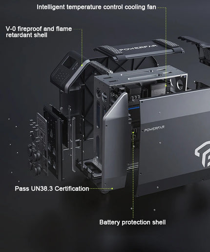 Générateur d'une capacité de 5kwh Powerfar générateur solaire centrale électrique portable