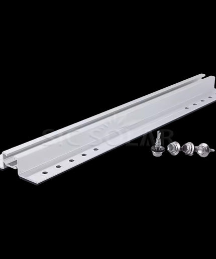 Mini Rail en aluminium de support de panneau solaire de toit en métal pour le montage de système de support de montage de panneau solaire