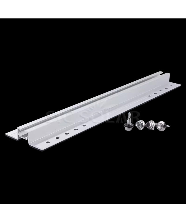 Mini Rail en aluminium de support de panneau solaire de toit en métal pour le montage de système de support de montage de panneau solaire