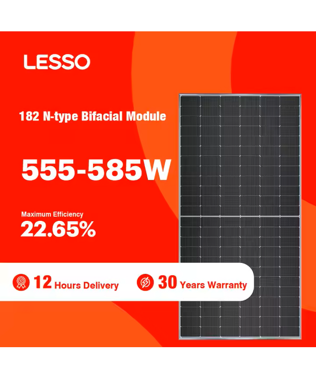 LESSO Panneaux solaire 580w Type -N  Top con