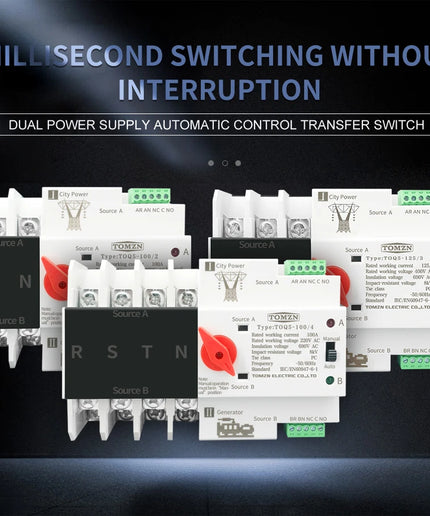 Transfert Interrupteur Électrique   63A 100A