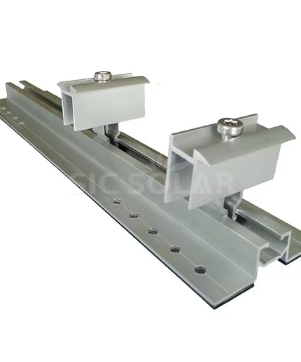 Mini Rail en aluminium de support de panneau solaire de toit en métal pour le montage de système de support de montage de panneau solaire