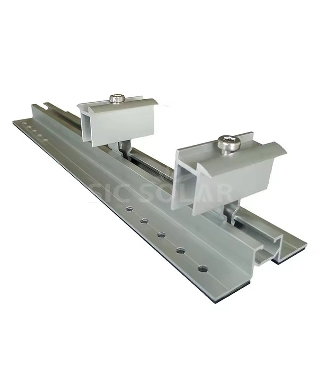 Mini Rail en aluminium de support de panneau solaire de toit en métal pour le montage de système de support de montage de panneau solaire