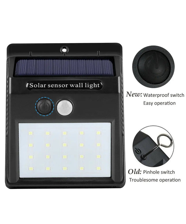 Lumière Extérieure 20 LED Solaire