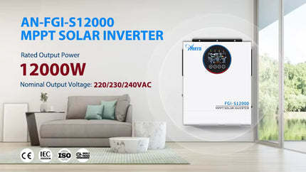 Onduleur hybride 12 kW ANERN double MPPT
