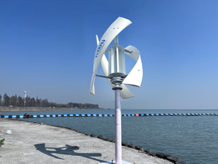 Eolienne à axe vertical pour générateur à usage domestique