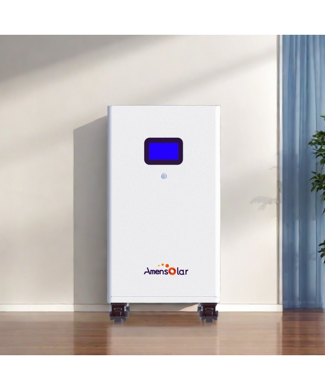 kit photovoltaïque 10.24 KW en batterie LiFePO4/ 6000 cycles + Onduleur 5.5kw avec APP  + 8 panneaux 585w