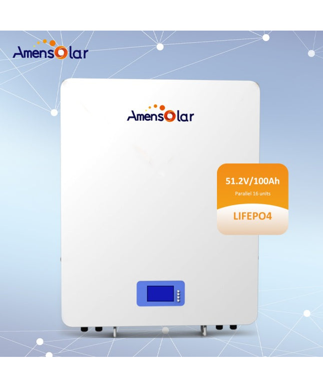 AW5120 51.2V 100AH 5.12KWH Batterie solaire  LiFePO4 Ultra-mince