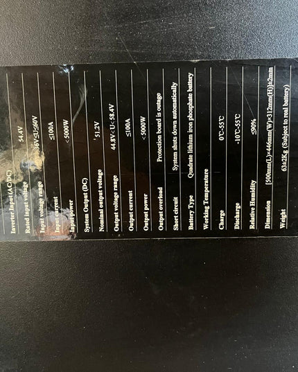 Batteries lithium 51.2v - 100Ah Amensolar