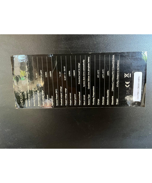 Batteries lithium 51.2v - 100Ah Amensolar