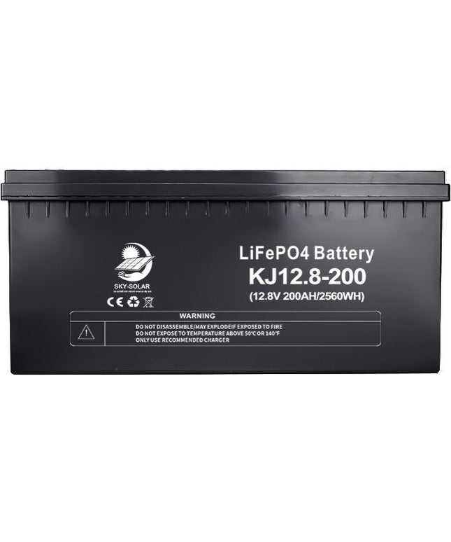 Batterie lithium -SKY SOLAR ion 12,8v -200Ah