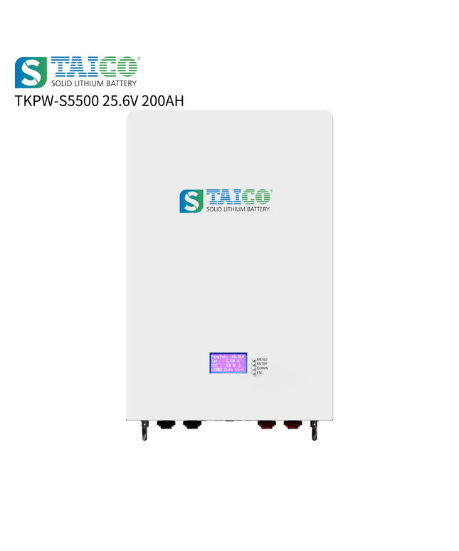 Batterie 25,6V Taico LiFep04 ~200Ah Solid Lithium