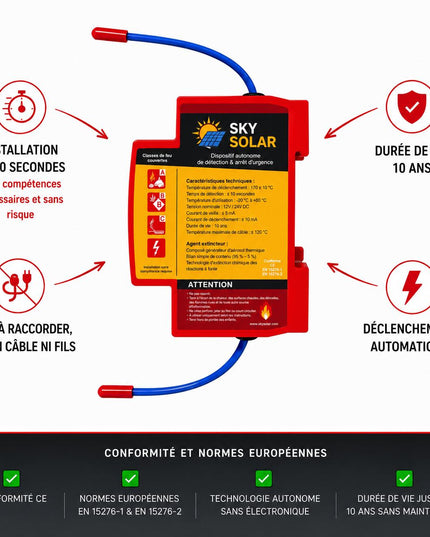 Module coupe feu pour coffret de protection