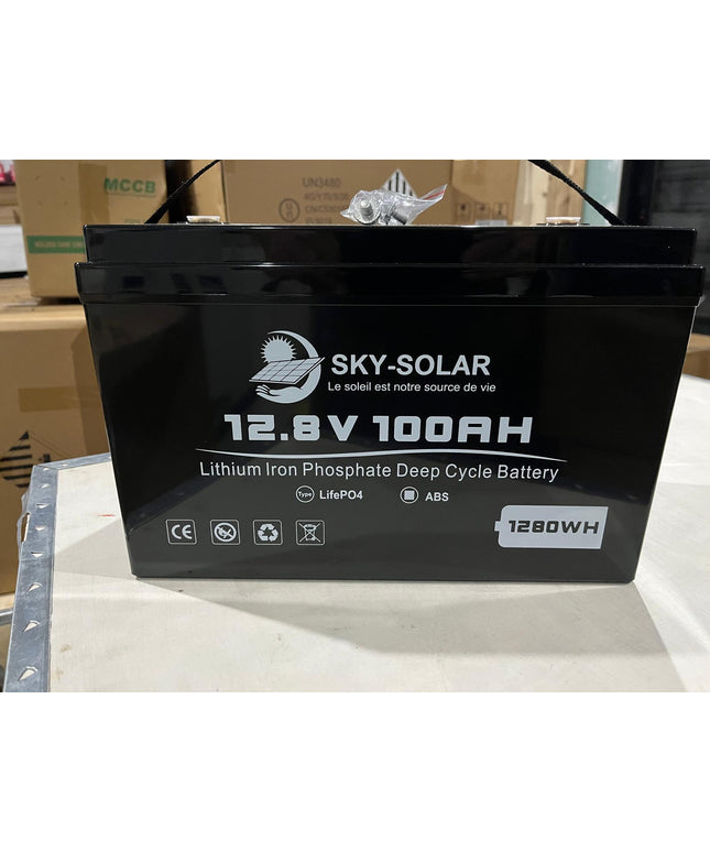 Batteries 12,8v ~100Ah LifePo4 SKY SOLAR