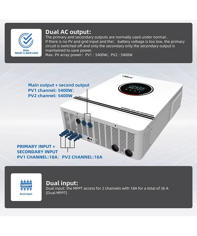 10.2KW Onduleur ANERN solaire hybride